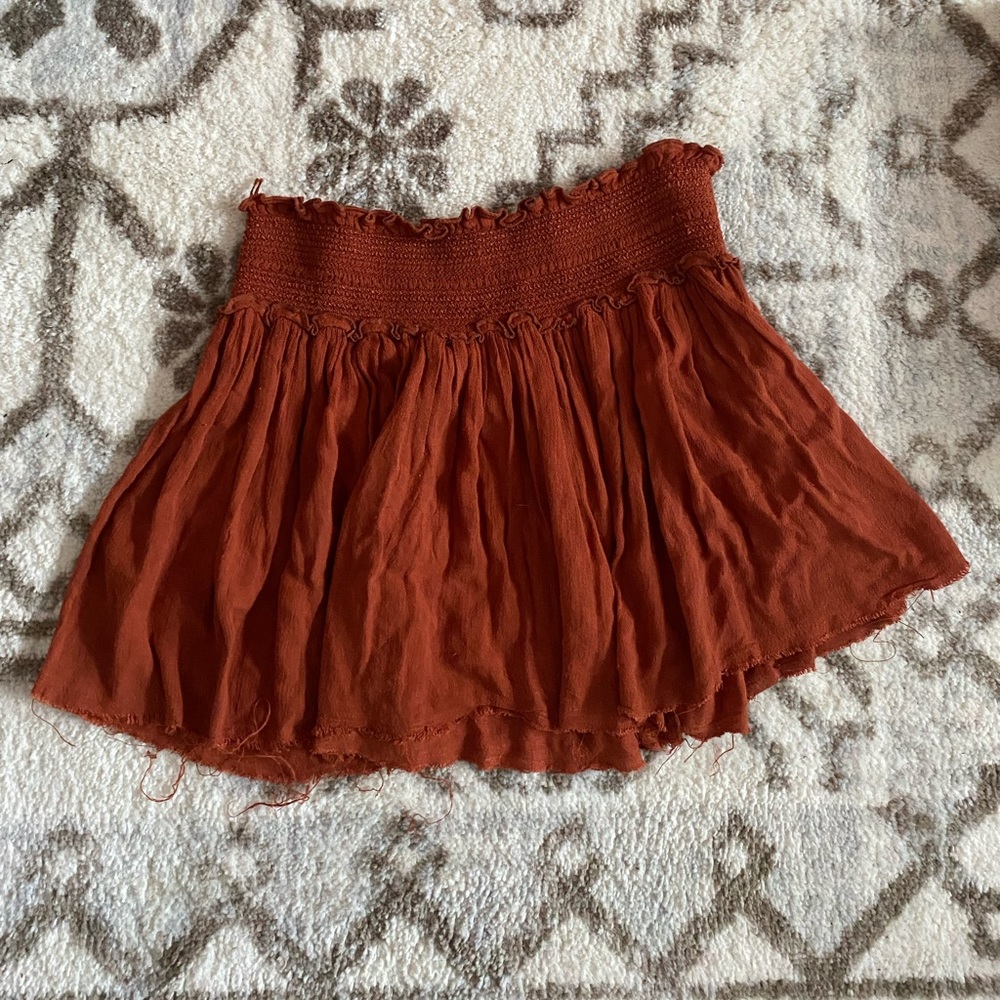 Free People Intimately Flowy Mini Skirt/Strapless Top